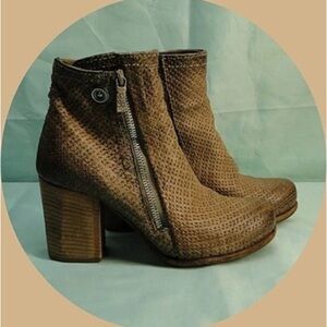 A.S.98 Airstep Brown Leather Italian Ankle Boots Size 39/ US 8.5-9